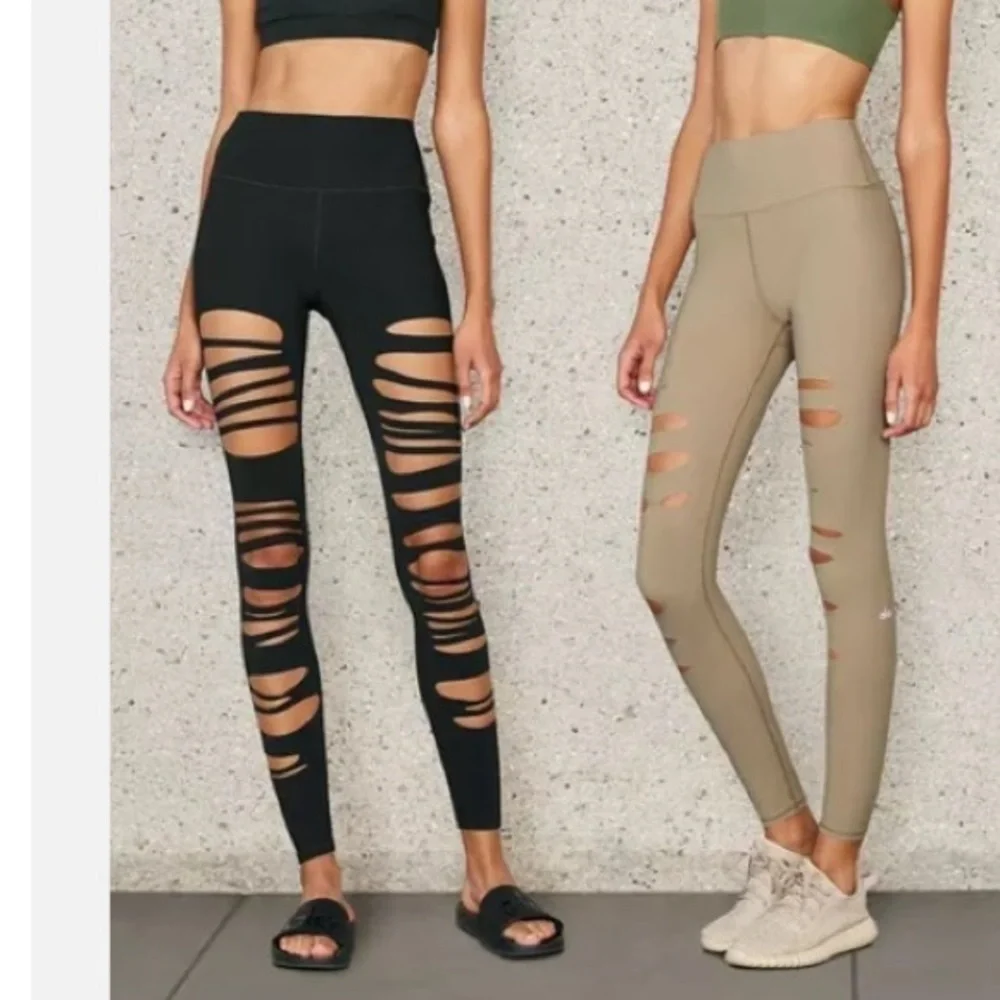 ALO warrior extreme ripped leggings black M